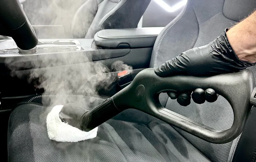 Steam clean car from Custom Shine